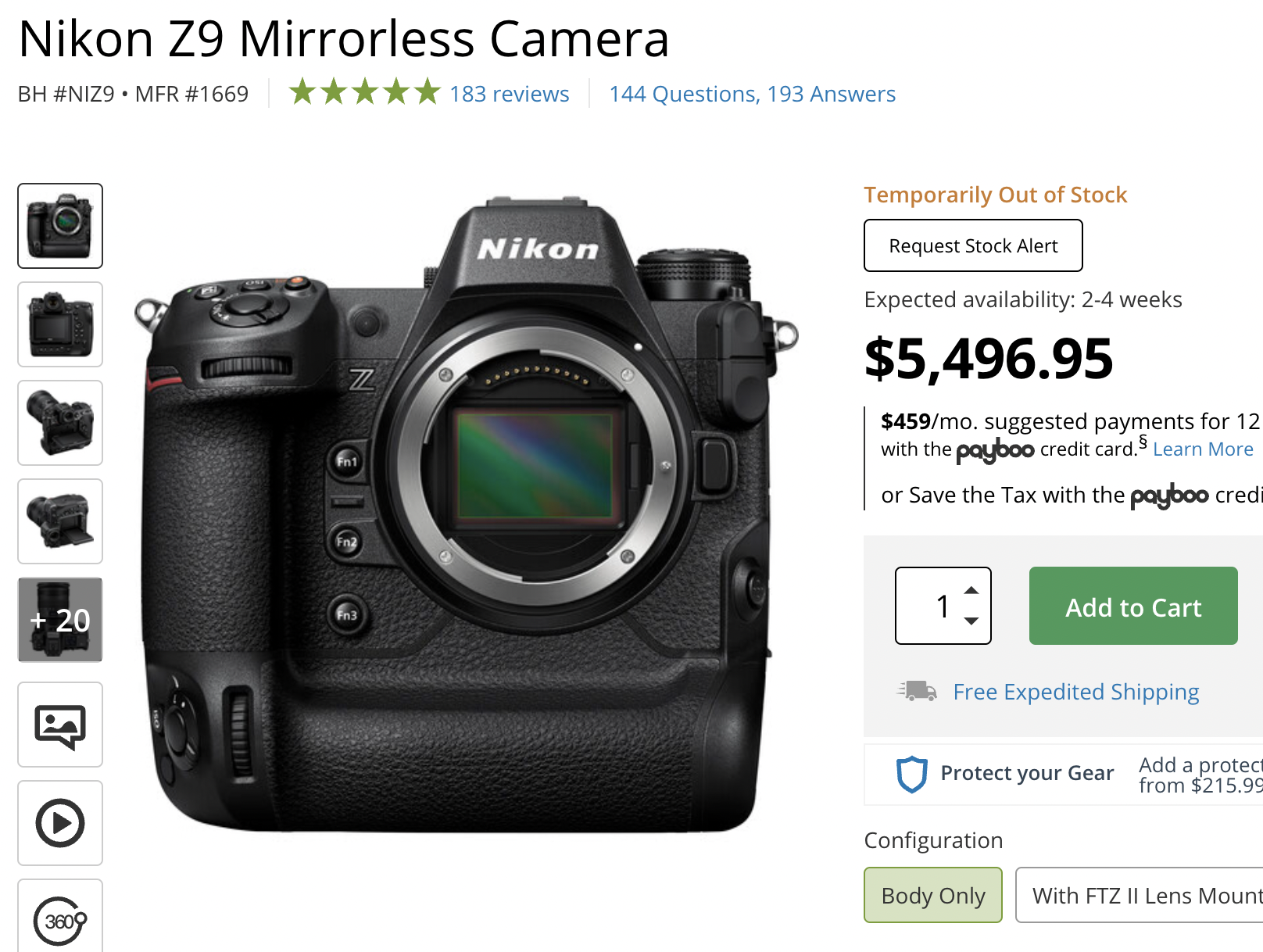 artillery Consider apology Nikon Z9 now In Stock at B&H Photo Video within 2-4 Weeks | Nikon Rumors CO